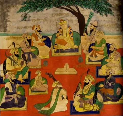 imagen sobre los 10 Gurus sijes